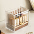 Flip-Top Lipstick Organizer - Wooden Base - Acrylic - Modern Storage Box