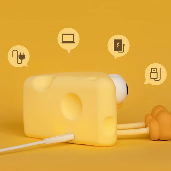 Adorable Cheese-Shaped Night Light - Cute Design & Phone Stand - Soft, Warm Light