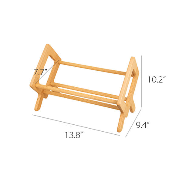 Beechwood Desktop Bookshelf - Office and Recipe Book Holder