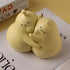 Whimsical Embrace Pear Bookends - Beige - Yellow - Ceramic - Adorable In Design