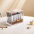 Elegant Acrylic Lipstick Organizer - Wooden Base - Perfect Organization