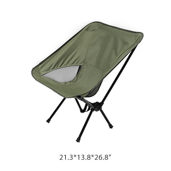 Outdoor Camping Folding Chair - Lightweight and Portable - Easy to Fold - Beige