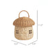 Whimsical Mushroom Woven Basket - Handcrafted - Versatile Storage - Rattan