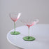 Blossom Pink Gradient Lotus Stemware - Glass - Unique Goblet - Sip in Style