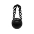 Elegant Black Sphere Handbag – Bold and Stylish Round Purse - Chunky Chain Handle