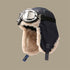 Aviator Winter Hat - Detachable Goggles - Thick Plush Lining - Warm & Stylish - Khaki