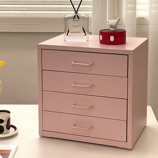 Elegant Desktop Organizer - Multiple Drawers - Storage Cabinet - Pink - Purple