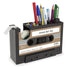 Retro Cassette Tape Multifunctional Pen Holder - Brown - Blue - Pink - Desk Organization