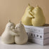 Whimsical Embrace Pear Bookends - Beige - Yellow - Ceramic - Adorable In Design