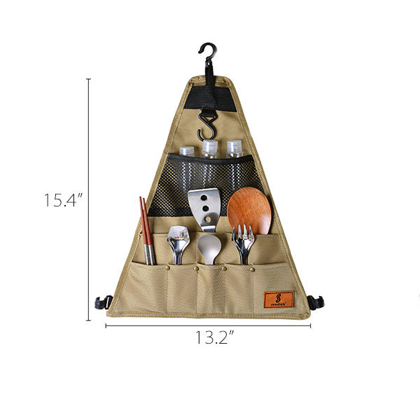 Portable Hanging Camping Organizer - Durable Oxford Cloth - Outdoor Organization