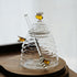 Elegant Glass Honey Jar - Decorative Bees - Beehive-shaped - Kitchen Decor