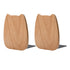 Cute Wooden Cat Bookends - Charming Cat Shape - Great Gift for Cat Lovers