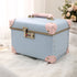 Vintage Makeup Case - PU Leather - Retro Charm - Ample Storage Space - Pink