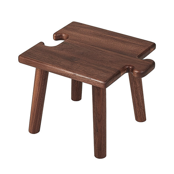 Wooden Puzzle Ottoman - Versatile Use - Natural Elegance - Minimalist Design