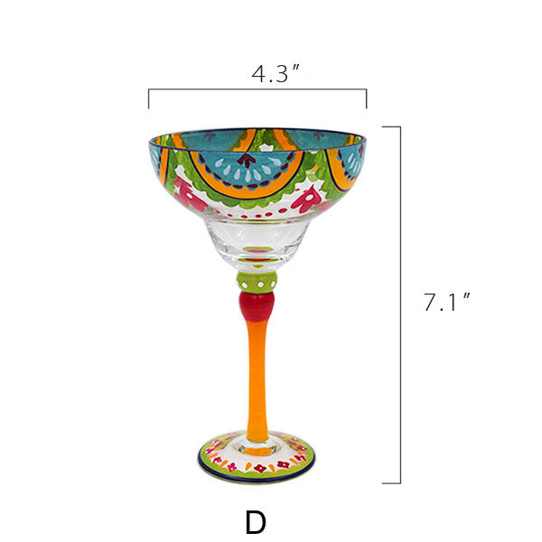 Vibrant Cocktail Glasses - Bright Colors - Artistic and Elegant - 7 Stunning Designs