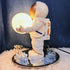 Astronaut Planet Lamp - Ambient Lighting - Whimsical Home Decor - Space Lovers