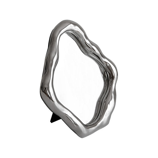 Nordic Irregular Mirror - Beige - Silver - Modern Elegance - Minimalist Chic Aesthetic