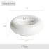 White Round Ceramic Plate - Minimalist Design - Effortless Elegance