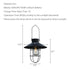 Outdoor Solar Hanging Lantern - Iron - Warm Glow - Black - Bronze - Garden Light