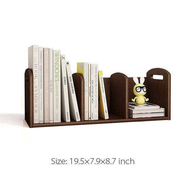 Solid Wood Bookshelf - Versatile for Books and Decor - Sectional Organization