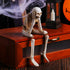 Halloween Resin Skeleton Figurines - Dangling Leg Ornaments -  Gothic Tabletop Decor - Spooky Holiday Gift