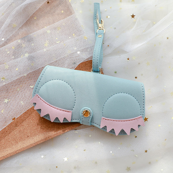 Animal Eyes Glasses Case - Ultra-Fiber Leather - Cute & Stylish - Perfect for Travel