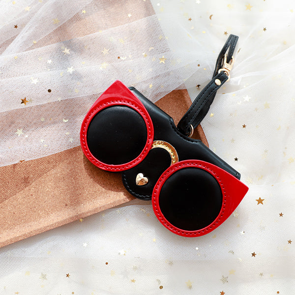 Animal Eyes Glasses Case - Ultra-Fiber Leather - Cute & Stylish - Perfect for Travel