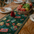 Christmas Table Runner - Cotton Linen Blend with Tassels - Four Festive Styles and Sizes - Holiday Dining Decoration
