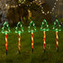 Solar Powered Christmas Garden Stake Lights - Outdoor Waterproof Holiday Decor - Durable Plastic Material