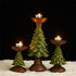 Christmas Tree Candle Holder - Resin Holiday Decor - 3 Sizes - Festive Table Centerpiece