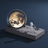 Crystal Moon Night Lamp - Cement Base - Two Colors