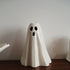 Ceramic Ghost Candle Holder - Nordic Cute Halloween Decor - Glazed Off-White Design - Festive Home Decoration - Cozy Autumn Ambience