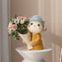 Creative Cat Vase Ornament - Resin Home Decor Piece