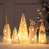 Ceramic Christmas Light-Up Figurines - Festive Holiday Decor - 4 Charming Designs - Glowing Ornament Set - High-Quality Ceramic