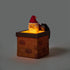 Chimney Santa Christmas Figurine - Plastic Holiday Decoration