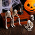 Halloween Resin Skeleton Figurines - Dangling Leg Ornaments -  Gothic Tabletop Decor - Spooky Holiday Gift