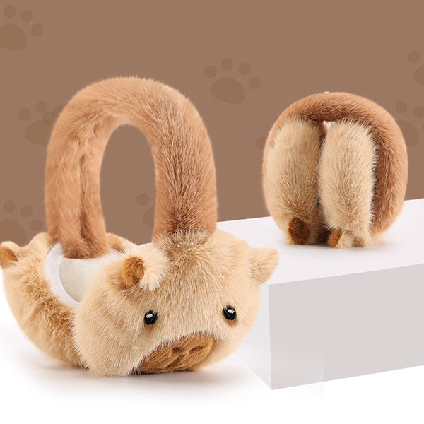 Plush Bear Earmuffs - Soft Faux Fur Winter Warmers - Adorable Design - 2 Style Options