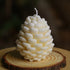 Christmas Pinecone Scented Candle - Natural Soy and Beeswax - Berry Fragrance - Handmade Holiday Home Decor - Cotton Wick Eco Candle