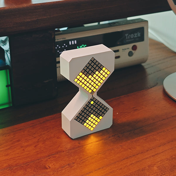 Creative Pixel Hourglass Timer - LED Grid Animation Light with Type-C Charging