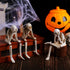 Halloween Resin Skeleton Figurines - Dangling Leg Ornaments -  Gothic Tabletop Decor - Spooky Holiday Gift