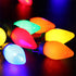 Colorful Pointed String Lights - Hanging Hook Design - 8 Modes with Remote Control - Waterproof Christmas Decoration Lights