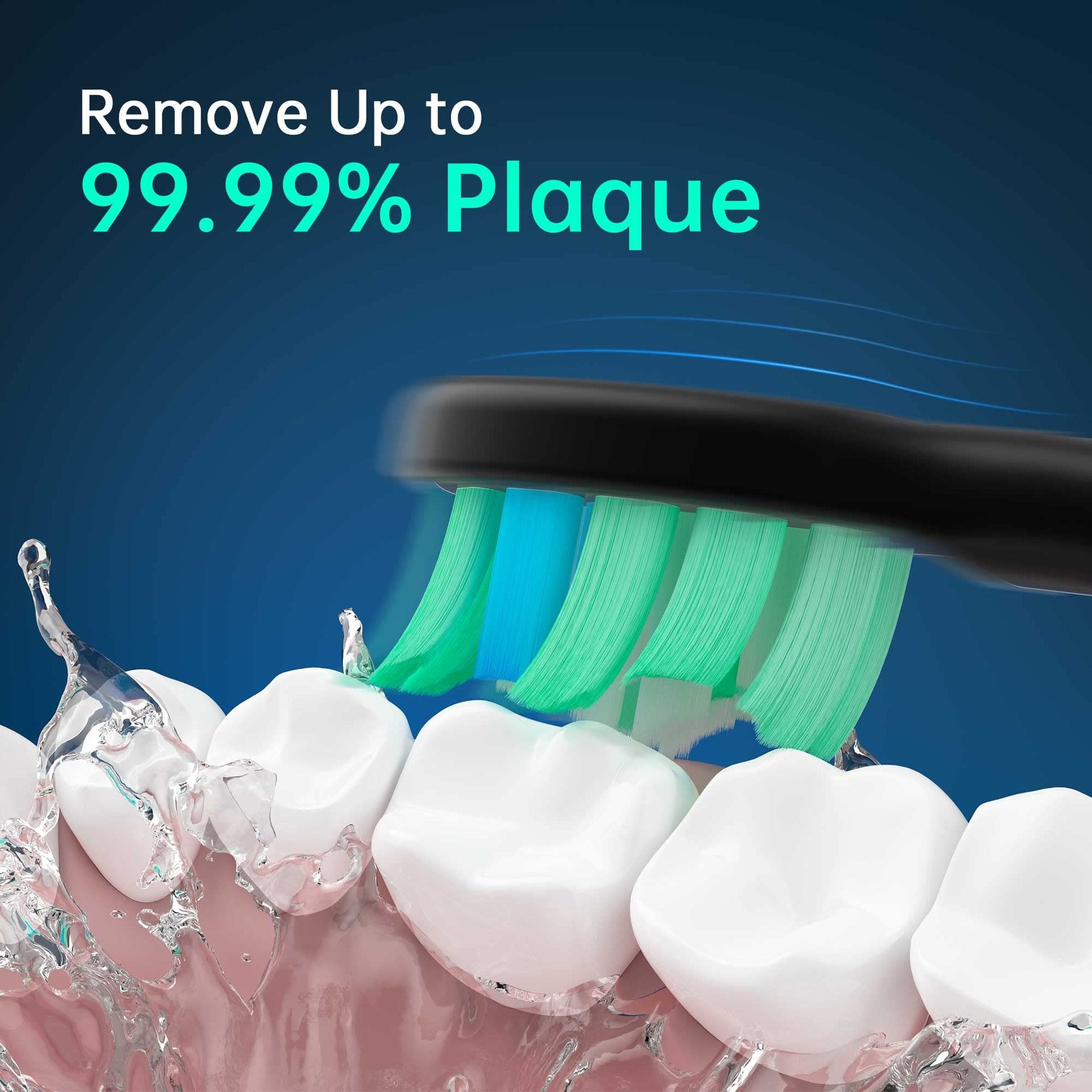 Electric Toothbrush for Adults – 5 Modes – 8 Brush Heads – IPX7 Waterproof – 120-Day Battery