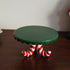 Hand Painted Christmas Cake Stand - Ceramic High Footed Plate - Festive Candy Color Design - Santa Candy and Cane Styles - Holiday Dessert Display Plate
