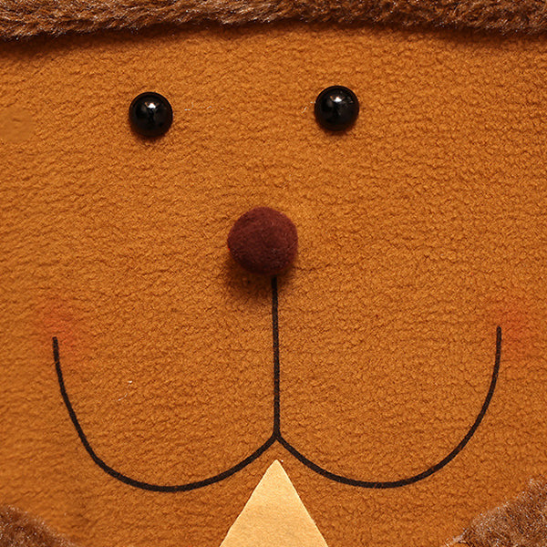 Christmas Chair Back Covers - Santa Snowman and Reindeer Designs - Short Plush Material - Holiday Dining Chair Decoration - Festive Home Party Décor