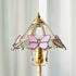 French Vintage Butterfly Table Lamp - Painted Metal Shade - Solid Wood Base - Retro Bedside Lamp