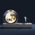 Crystal Moon Night Lamp - Cement Base - Two Colors