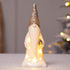 Ceramic Christmas Light-Up Figurines - Festive Holiday Decor - 4 Charming Designs - Glowing Ornament Set - High-Quality Ceramic