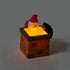 Chimney Santa Christmas Figurine - Plastic Holiday Decoration