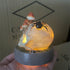 Halloween Skull Mushroom Lamp - Resin Tabletop Decoration - Distressed Gothic Ornament - Spooky Home Accent - Haunted Holiday Decor