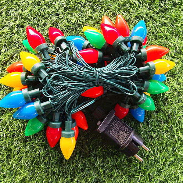 Colorful Pointed String Lights - Hanging Hook Design - 8 Modes with Remote Control - Waterproof Christmas Decoration Lights